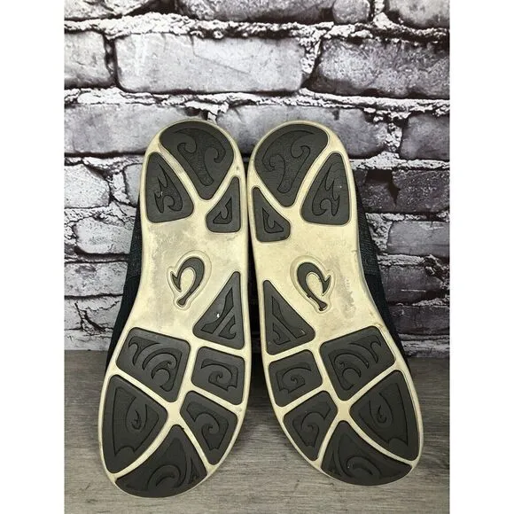 Olukai Nohea Moku Blue Gray Mesh Casual Slip On Sneakers Shoes Men Sz 13M US/46