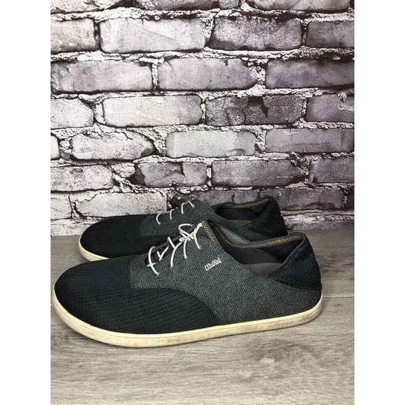Olukai Nohea Moku Blue Gray Mesh Casual Slip On Sneakers Shoes Men Sz 13M US/46