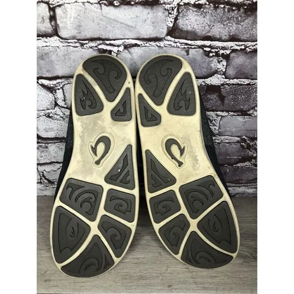 Olukai Nohea Moku Blue Gray Mesh Casual Slip On Sneakers Shoes Men Sz 13M US/46