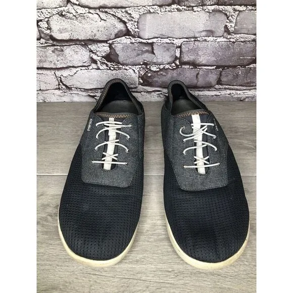 Olukai Nohea Moku Blue Gray Mesh Casual Slip On Sneakers Shoes Men Sz 13M US/46