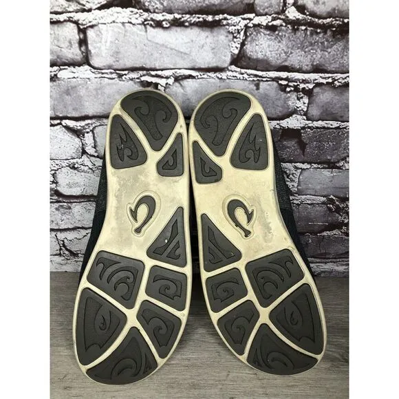 Olukai Nohea Moku Blue Gray Mesh Casual Slip On Sneakers Shoes Men Sz 13M US/46