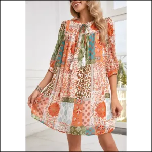 Orange Paisley Print Dress: Boho Chic Goddess Gone Wild! 🤪 Needful Things
