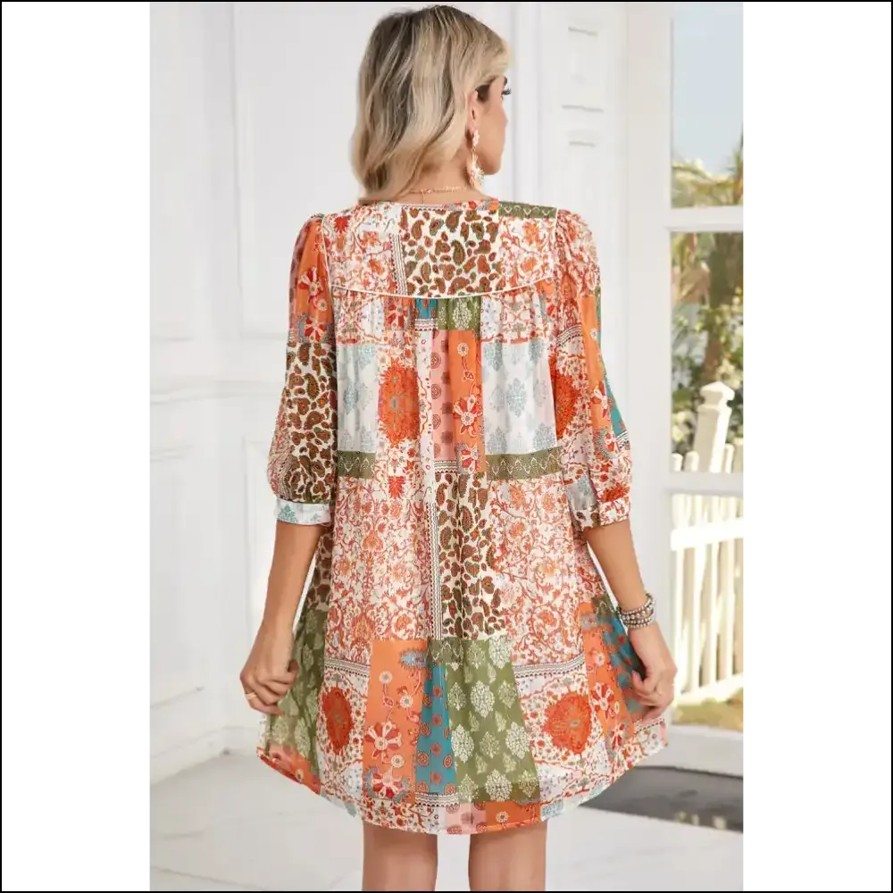 Orange Paisley Print Dress: Boho Chic Goddess Gone Wild! 🤪 Needful Things