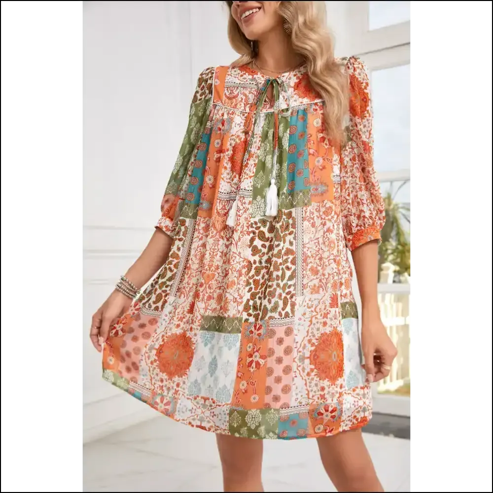 Orange Paisley Print Dress: Boho Chic Goddess Gone Wild! 🤪 Needful Things