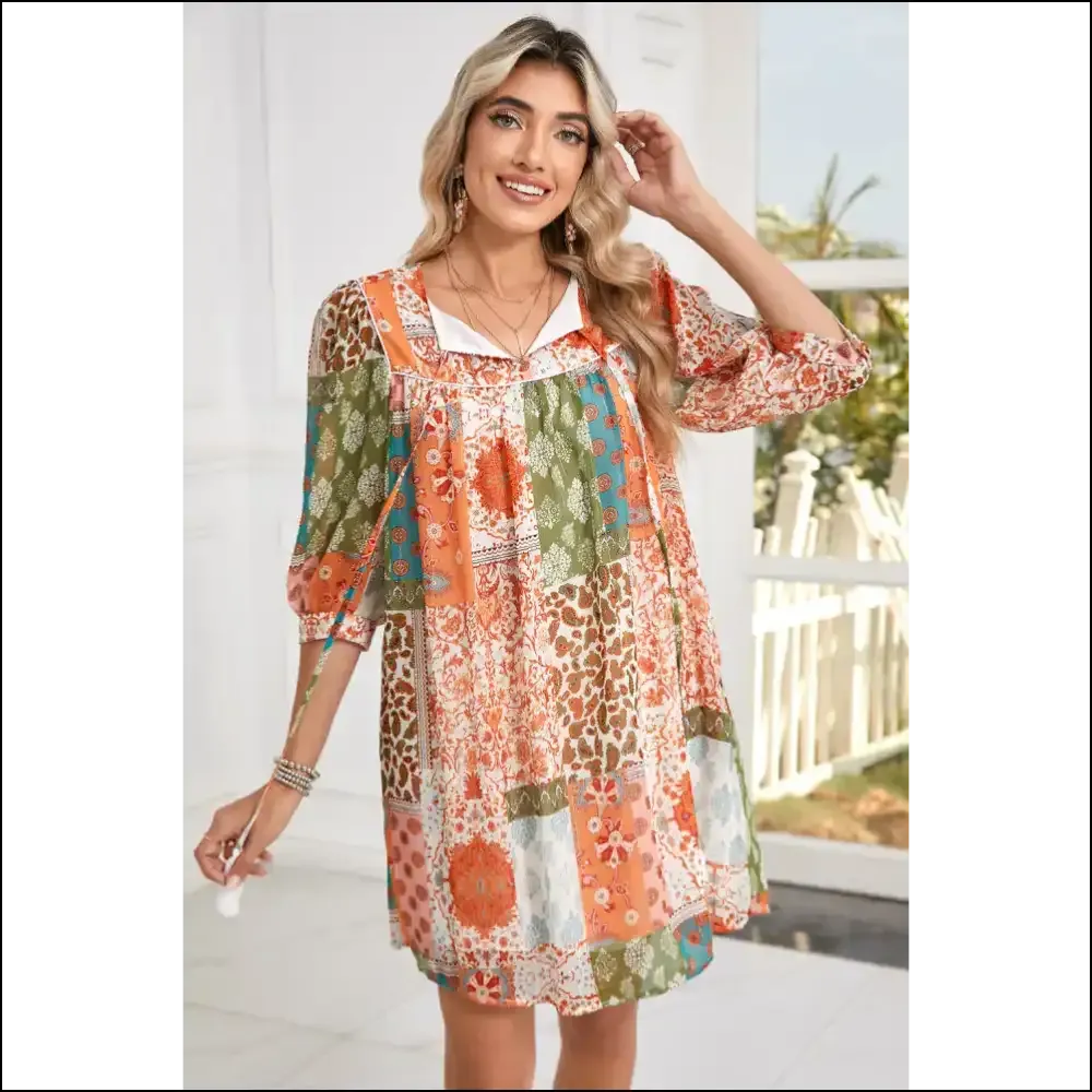 Orange Paisley Print Dress: Boho Chic Goddess Gone Wild! 🤪 Needful Things