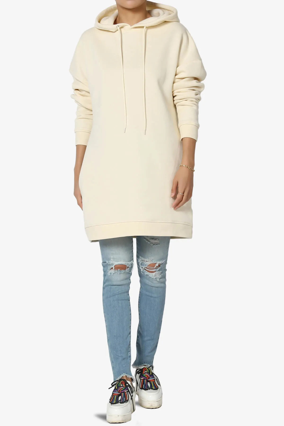 Parigi Fleece Oversized Tunic Sweatshits