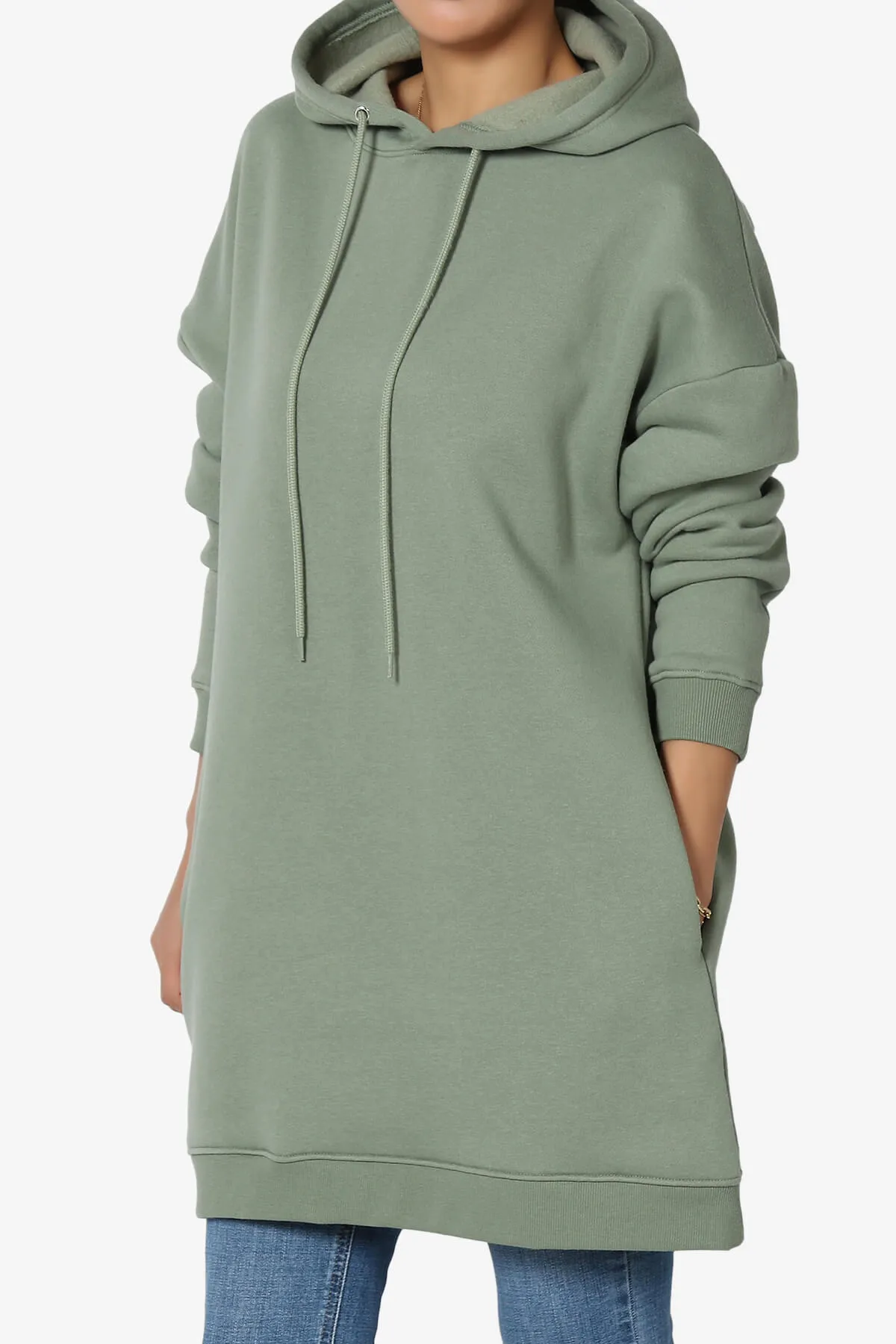 Parigi Fleece Oversized Tunic Sweatshits