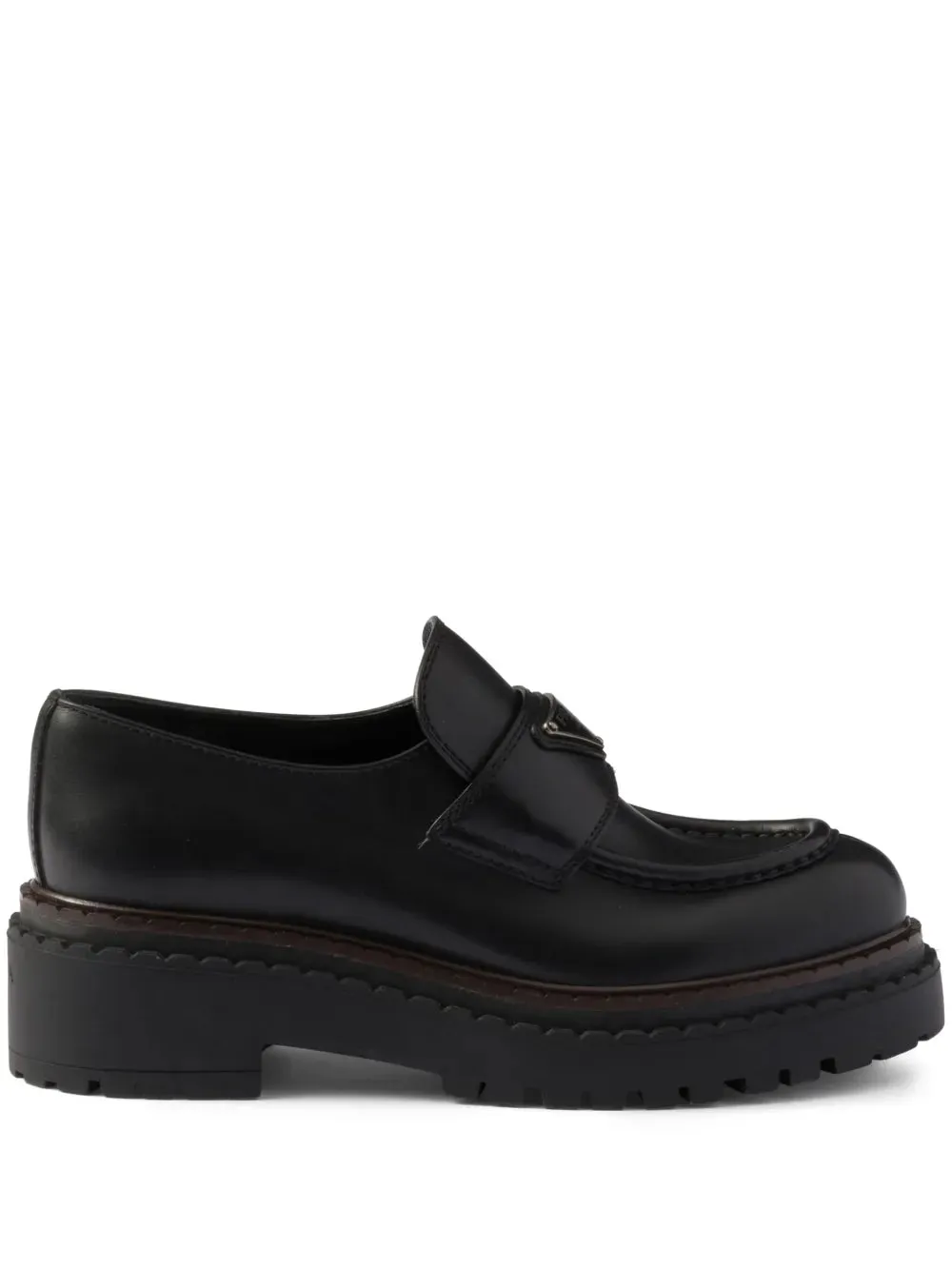 Prada leather loafers