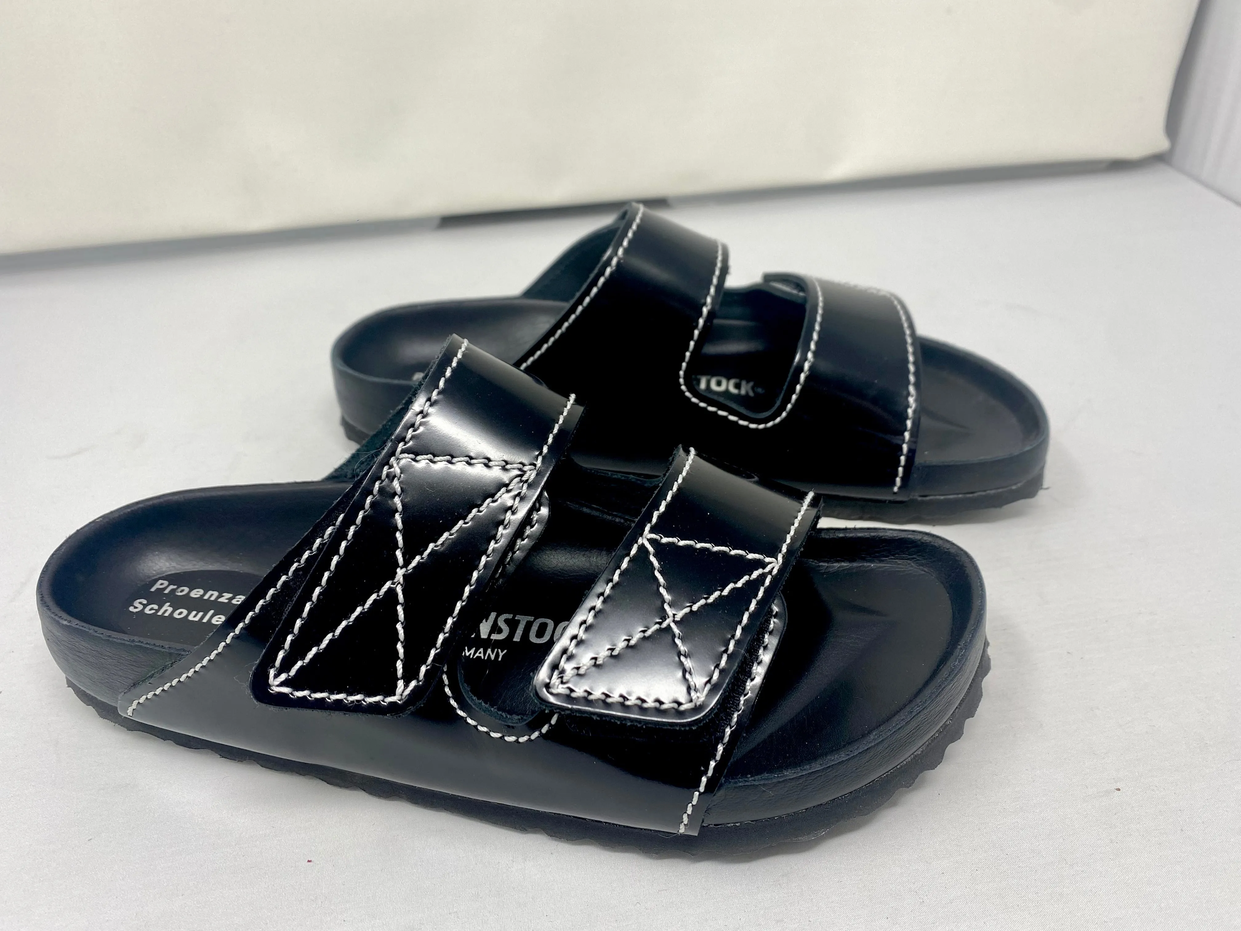 Proenza Schouler x Birkenstock Black 'Arizona Slides'
