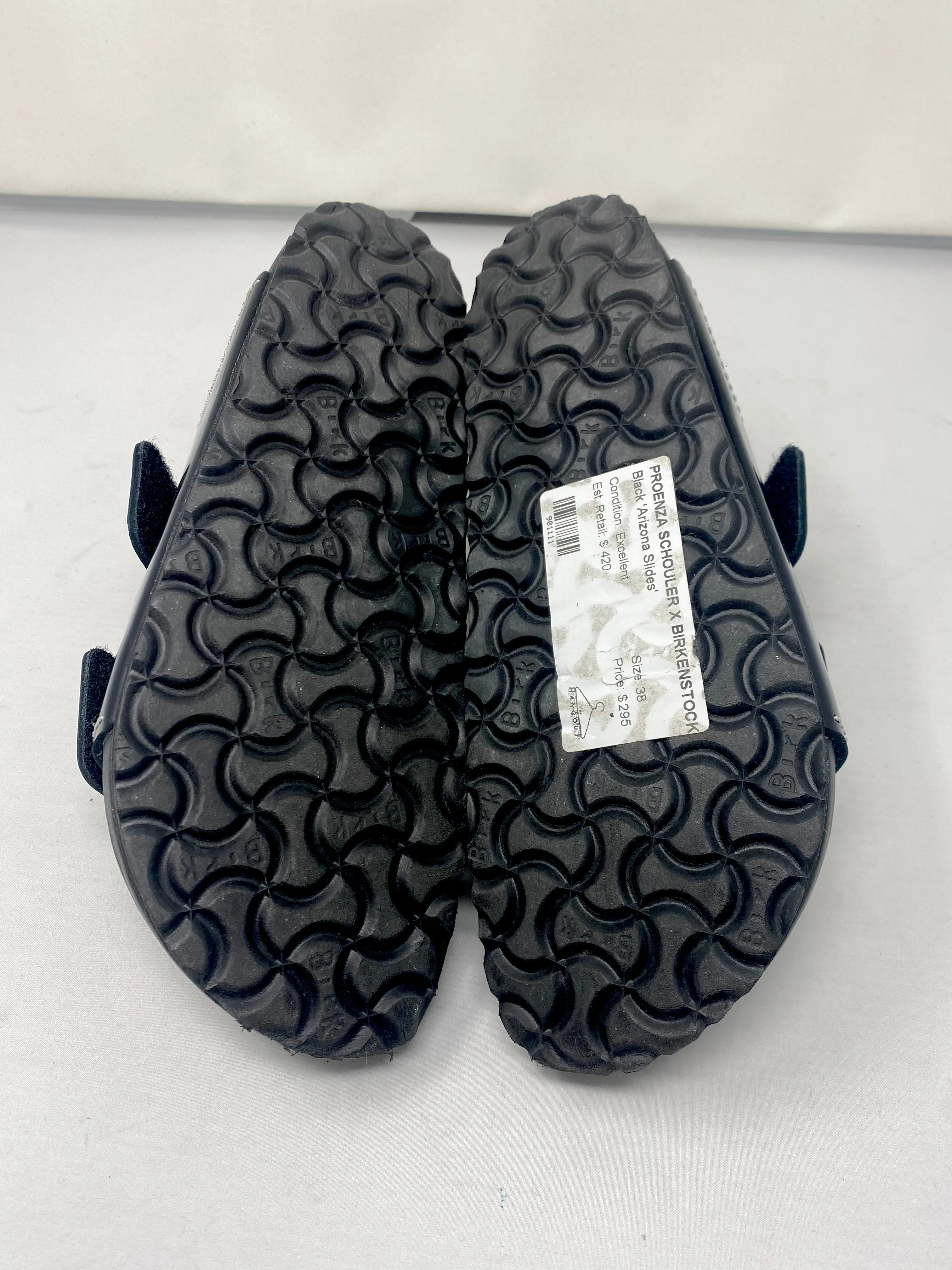 Proenza Schouler x Birkenstock Black 'Arizona Slides'