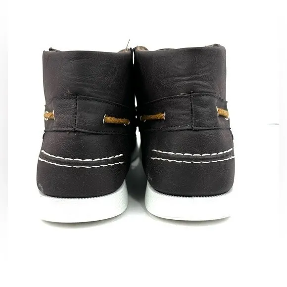 RocaWear Brown High Top Loafers Men Sz 9.5