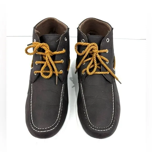RocaWear Brown High Top Loafers Men Sz 9.5