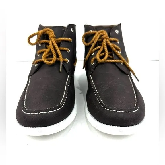 RocaWear Brown High Top Loafers Men Sz 9.5