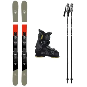 Rossignol Sprayer System Skis with Dalbello IL Moro Jakk Ski Boots Teen Ski Package