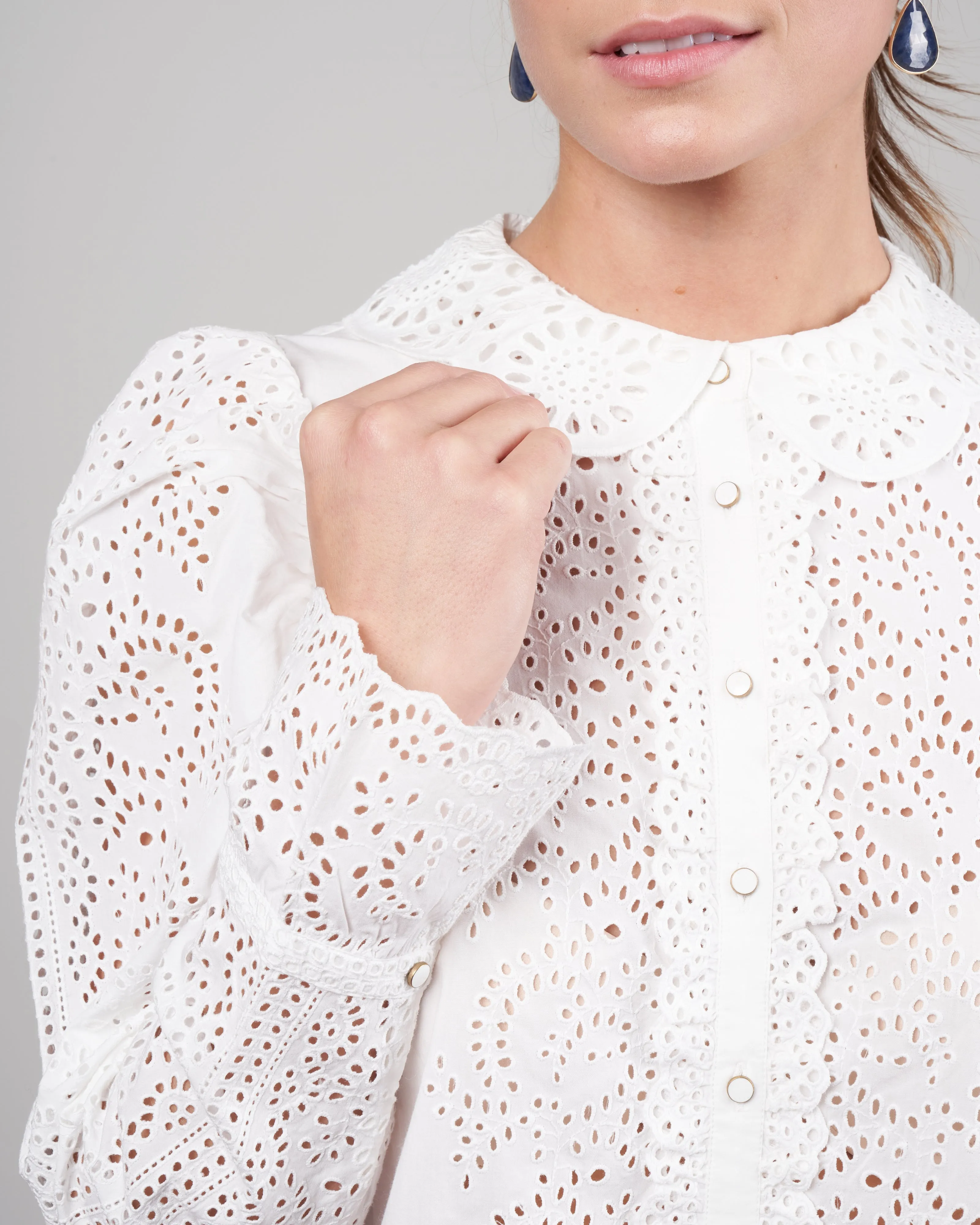 sage blouse - pristine