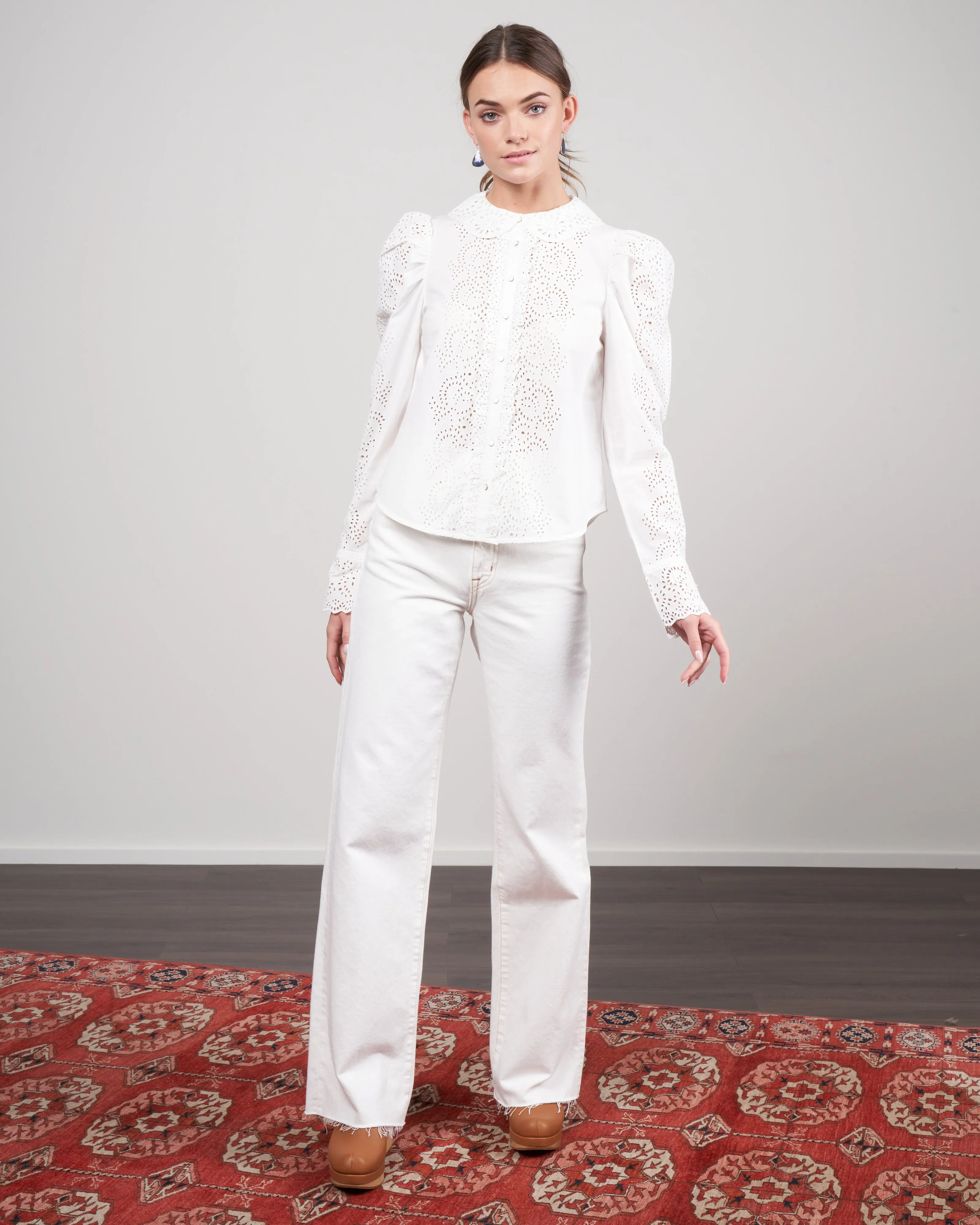 sage blouse - pristine