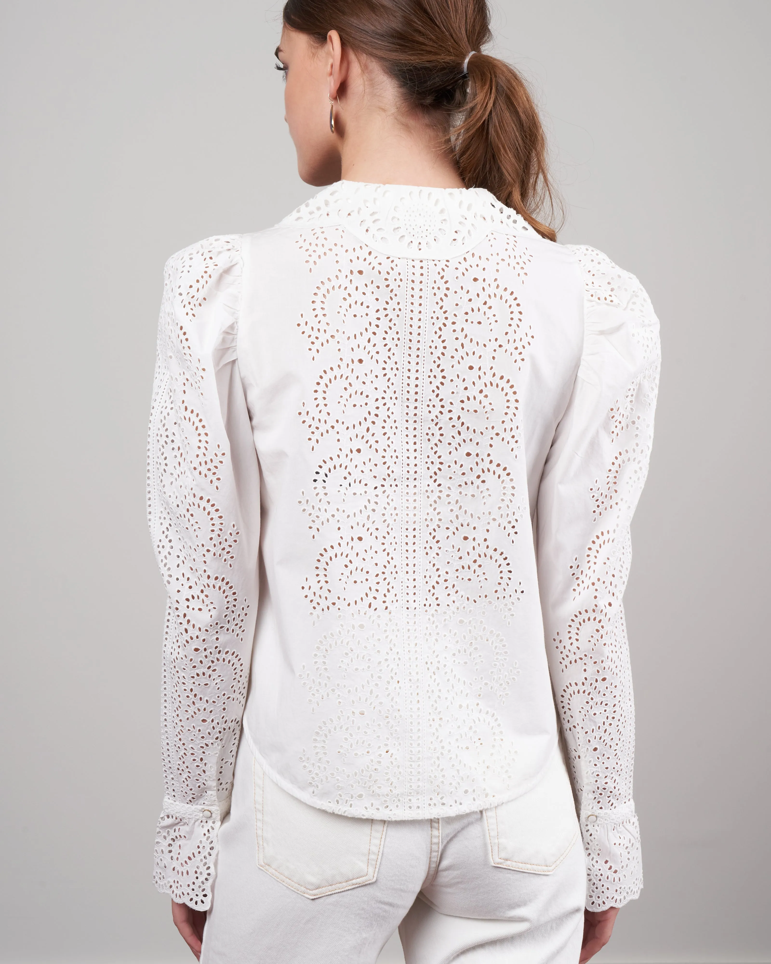 sage blouse - pristine