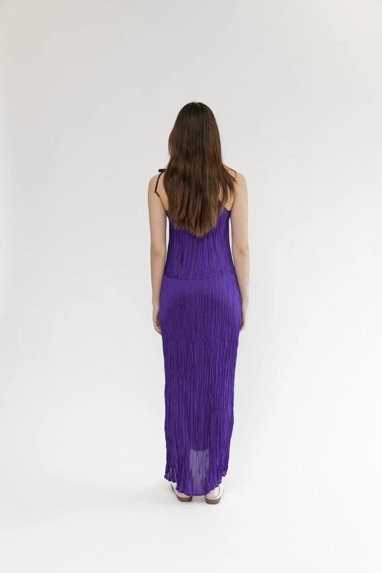 SALE Twisted Maxi Halter Dress | Grape