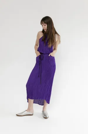 SALE Twisted Maxi Halter Dress | Grape