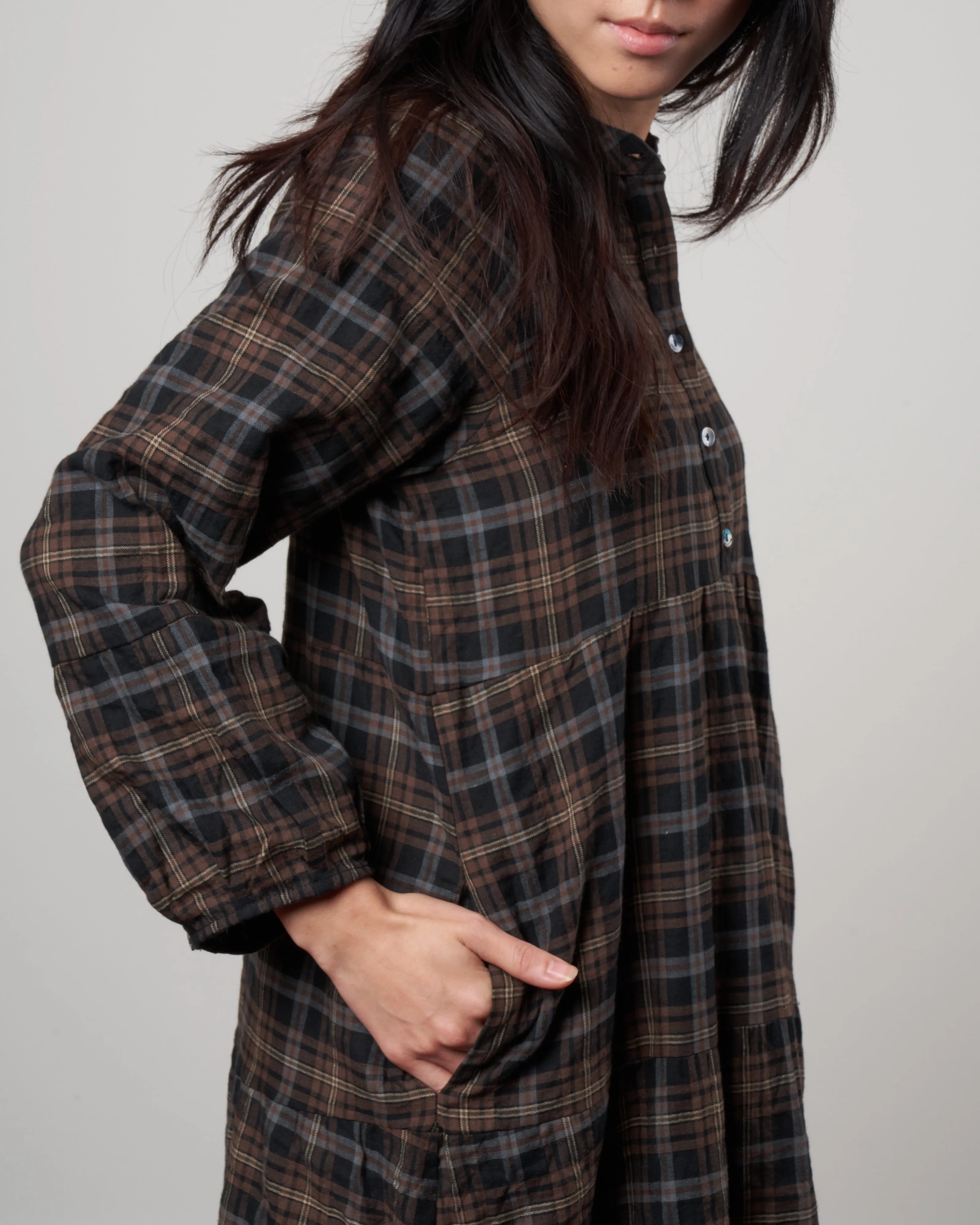 san pancho dress - vintage plaid