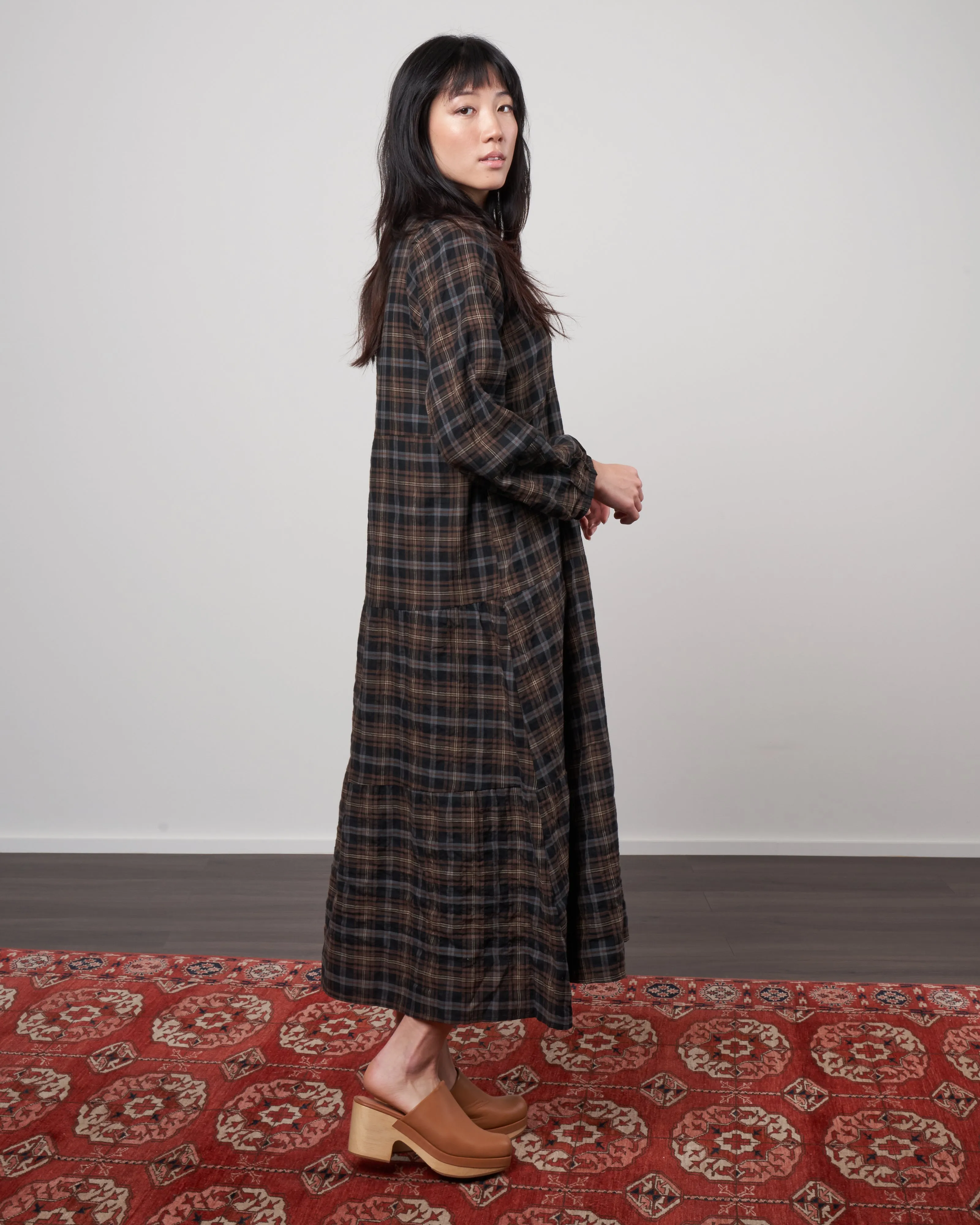 san pancho dress - vintage plaid