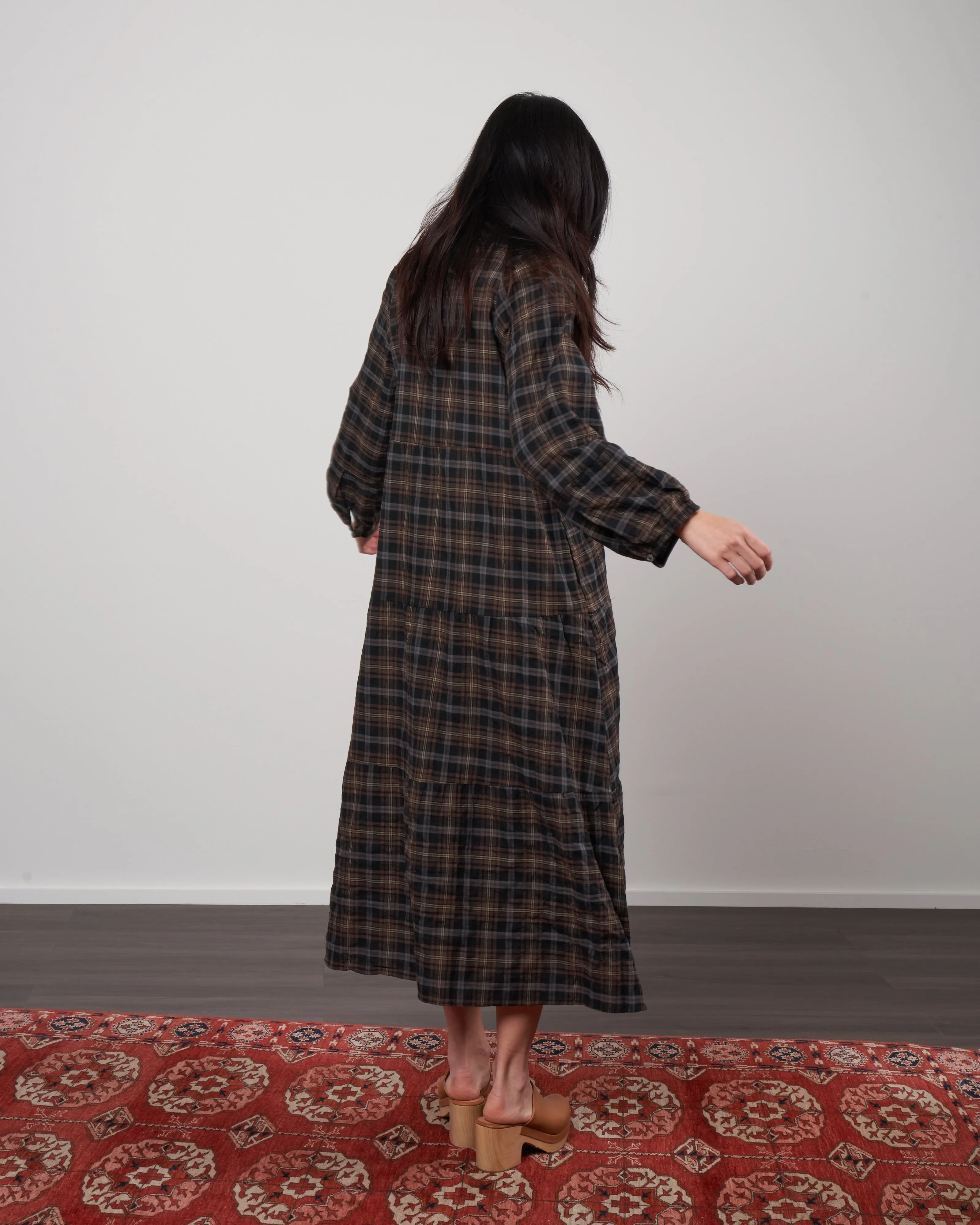 san pancho dress - vintage plaid