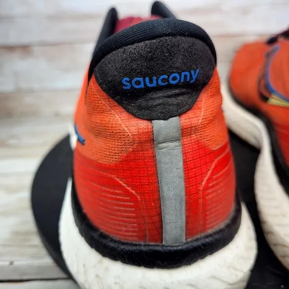 Saucony Triumph 19 Men's Size 12.5  Orange Fire Mulberry Athletic Running Shoes