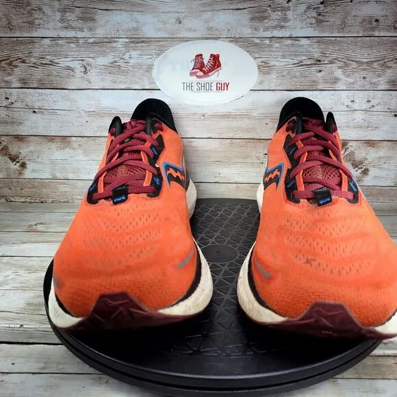 Saucony Triumph 19 Men's Size 12.5  Orange Fire Mulberry Athletic Running Shoes