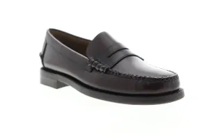 Sebago Classic Dan Mens Brown Extra Wide Loafers & Slip Ons Penny Shoes