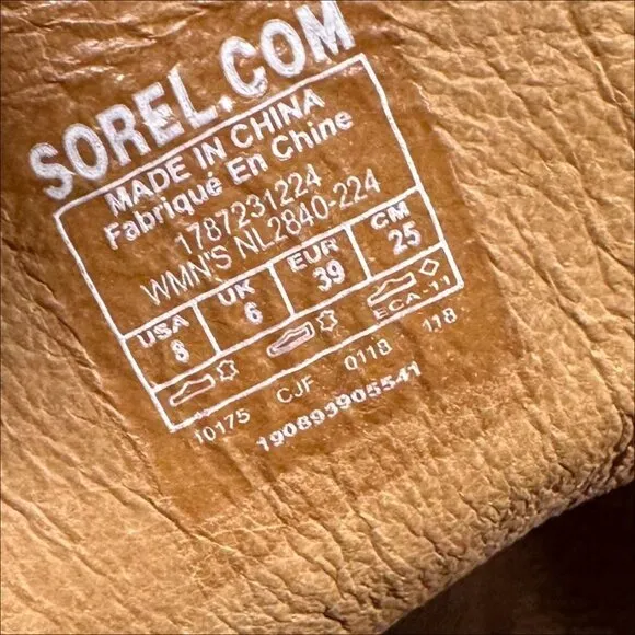 Sorel Nadia Buckle II Leather Womens Caged Sandals Womens Size 8