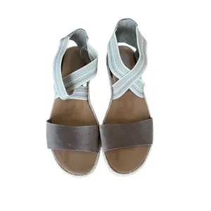 Sorel Womens Tan Khaki Open Toe Ella II Gore Criss Cross Strap Sandals Size 10