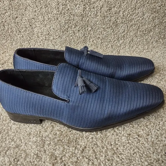 Stacy Adams Blue Tazewell Tassel Loafers Men's 11M