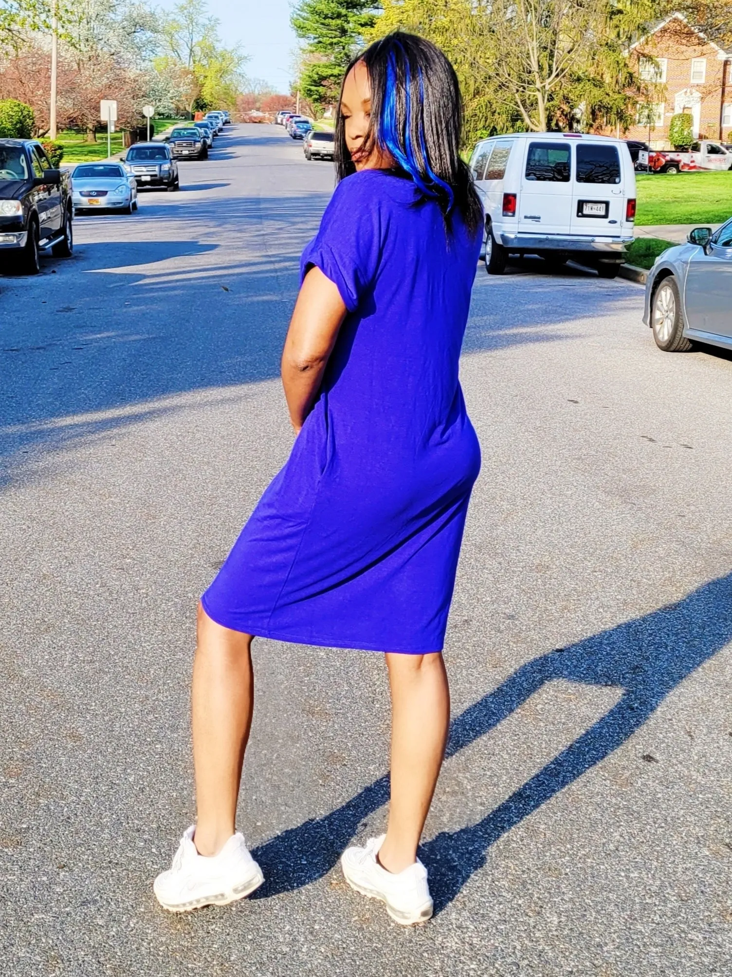 Stepping out- T-shirt dress