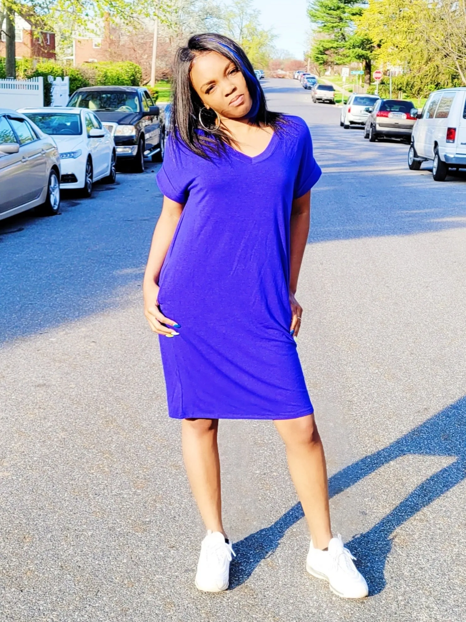 Stepping out- T-shirt dress