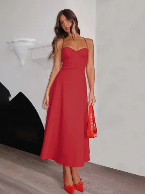 Strappy Aline Midi Dress