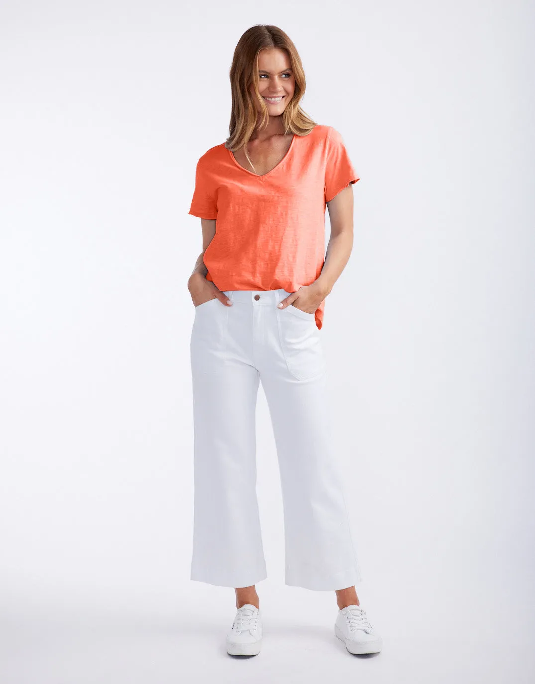 Summer Vee Tee - Sunset Melon
