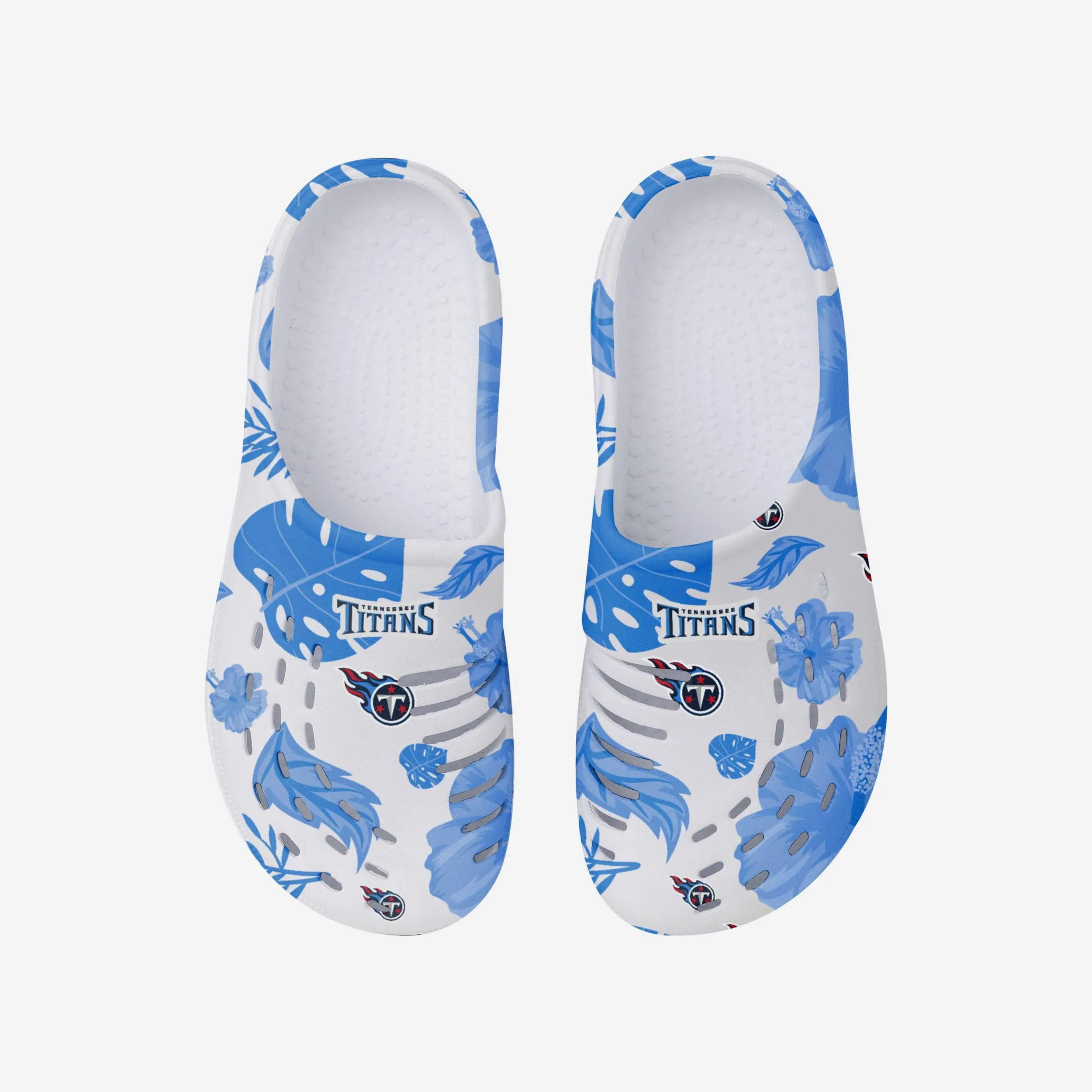 Tennessee Titans Womens Floral White Clog