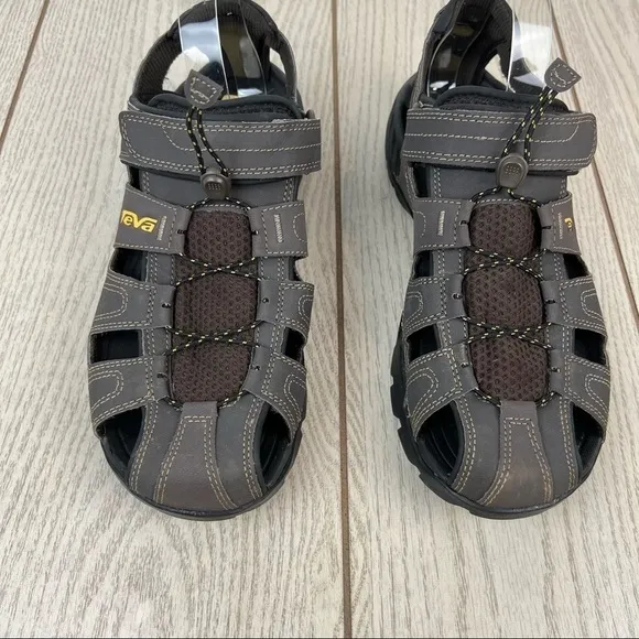 Teva Men’s Forebay Closed Toe Sandals US11 Turkish Coffee Brown $180