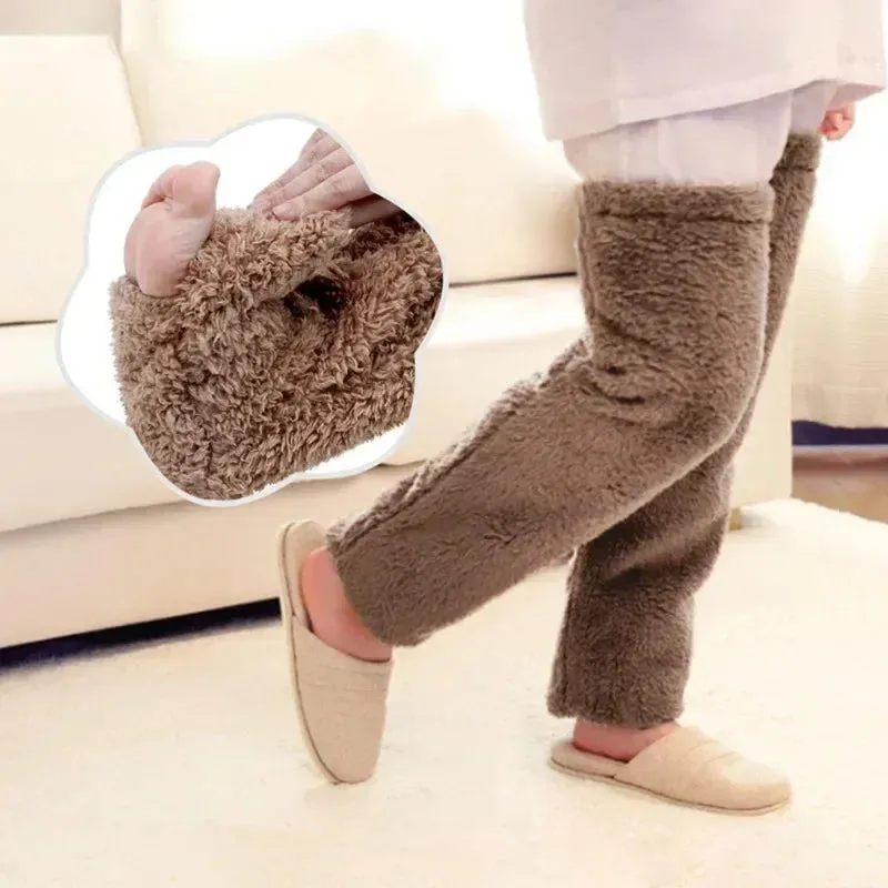 Thigh High Fuzzy Socks - Over Knee Boot Stocking Leg Warmers for Women and Kids