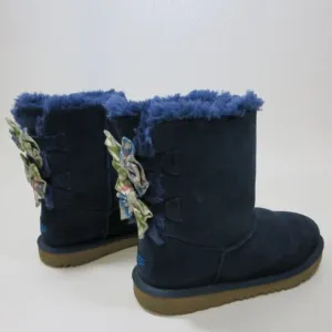 UGG Australia Bailey Bow II Tie Dye Insulated Winter Kids Footwear Shoes Sz 4