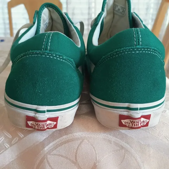 Vans Old Skool Suede Sneakers Athletic Shoes Men's 10.5 Reinforced Toe Green
