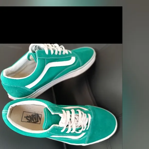 Vans Old Skool Suede Sneakers Athletic Shoes Men's 10.5 Reinforced Toe Green