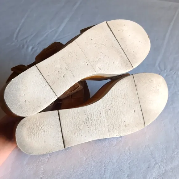 Veronica Beard Wendi Platform Woven Suede Sandals Women's Size 11