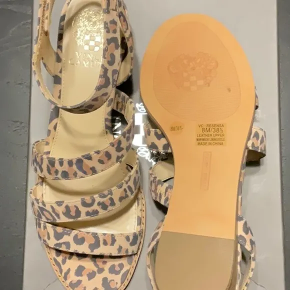 Vince Camuto NEW in BOX Resensa Size 8 Animal Print Sandals