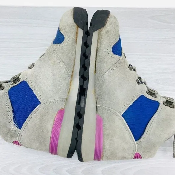 Vintage Merrell Quest Womens Size 5.5 Boots Gray Blue Suede Hiking Trail‎ Boots