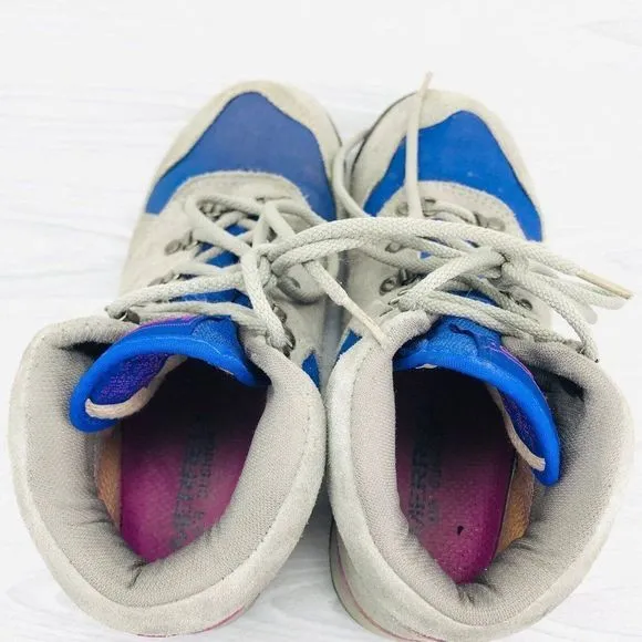 Vintage Merrell Quest Womens Size 5.5 Boots Gray Blue Suede Hiking Trail‎ Boots