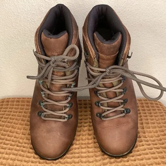 VTG Merrell Summit Alpine Men's Sz 8.5 Brown Leather Hiking Trail Boots Mountain