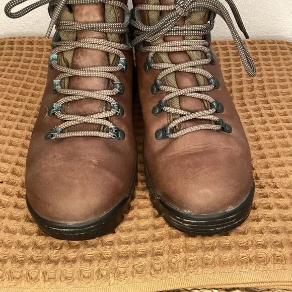 VTG Merrell Summit Alpine Men's Sz 8.5 Brown Leather Hiking Trail Boots Mountain