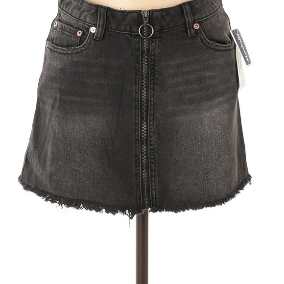 We The Free Black Denim Mini Skirt - Size 26 - NWT