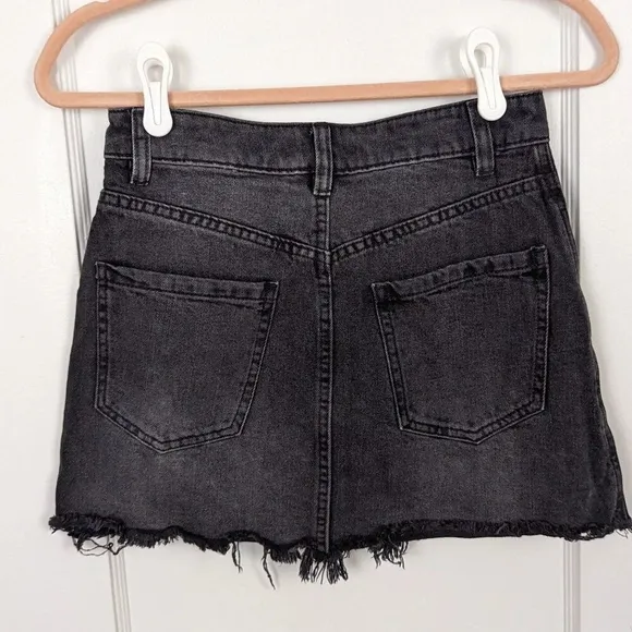 We The Free Black Denim Mini Skirt - Size 26 - NWT
